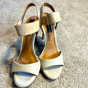 Cream Steven size 8 strappy high heels. Worn twice.